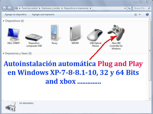 Imagen 4 de 7 de Palanca Control Mando Xbox 360 Y Pc Por Usb