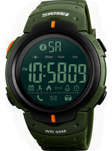 Reloj Bluetooth Skmei 1301 Pasos Calorías Acuático Deportivo