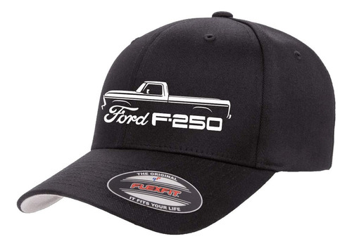 Ford F250 Pickup Truck Outline Flexfit Trucker Mesh Gorra Aj