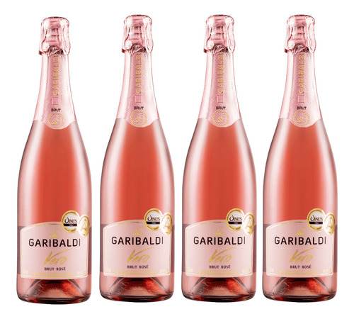 Vino espumoso Garibaldi Vero adega Garibaldi brut 0.75 L pacote x 4 uGaribaldi Vero adega Garibaldi brut 750 ml pacote x 4 u