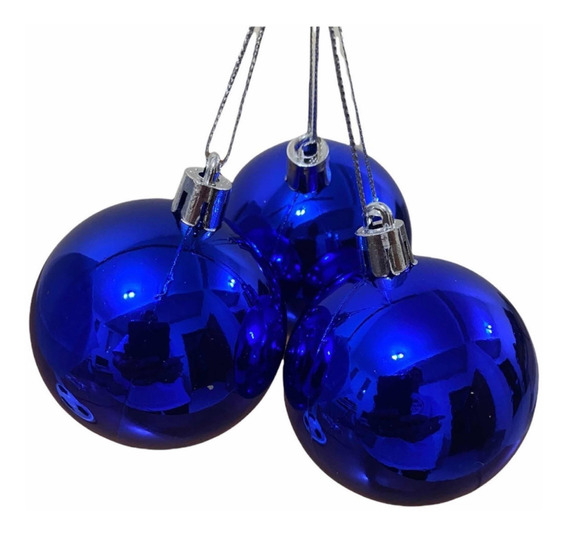 Enfeites De Natal Bolas Azul | MercadoLivre 📦