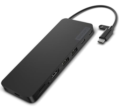 Lenovo Usb-c Slim Travel Dock, 8 Ports, Up To 65w