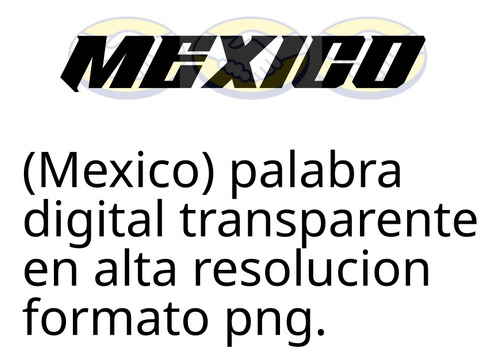 Palabra Mexico Png.  (producto Digital) - Mexico Png