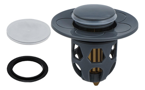 Fregadero De Baño Universal, Tapón De Drenaje, Gris 1pc