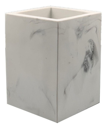 Vaso Porta Cepillo De Dientes Cerámica 10x7.5 Cm Color Marble