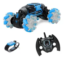 Comprar Reloj Rojo Rc Stunt Car 4wd Con Sensor De Gestos, Deformable Color Azul