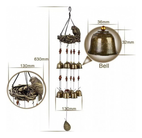 #campanas De Viento Molinillos De Metal Colgante Suministros