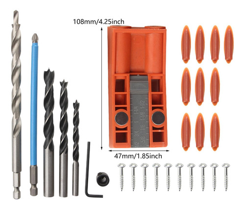 Kit De 28 Herramientas Para Localizar Agujeros Con Taladro