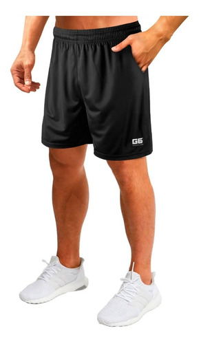 Shorts Deportivo Con Bolsillos Futbol Running Basquet Gym G6