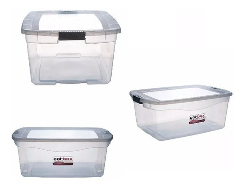 Caja Plastica Organizadora X 48 Lts Colombraro X 3 Unidades