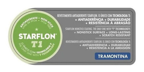 Imagen 4 de 7 de Tartera Asadera Tramontina Teflon Antiadherente 26 Cm 2,4lts