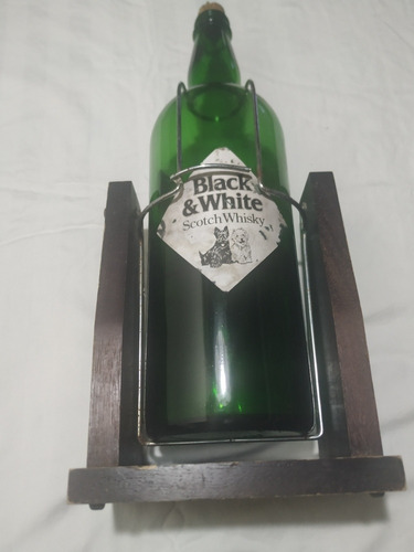 Botellón De Whisky Black Y White Scotch De 4.5 Litros Vacío
