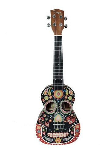 Ukelele Concierto Parquer Diseño Calavera Coco Abeto Cuota