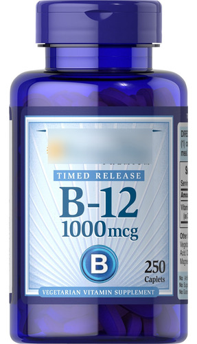 Vitamina B12 1000mcg 250 Caps - Unidad a $1