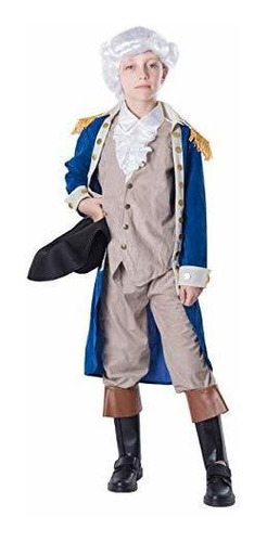 Disfraz Joyin De George Washington Para Niño Con Peluca