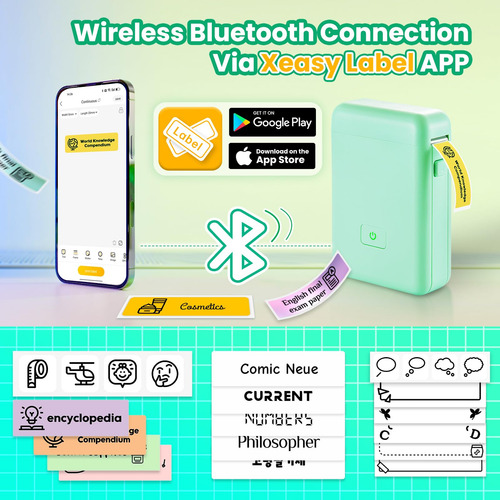 Label Maker Vretti Hp2 Portátil Bluetooth Con Múltiples Plan