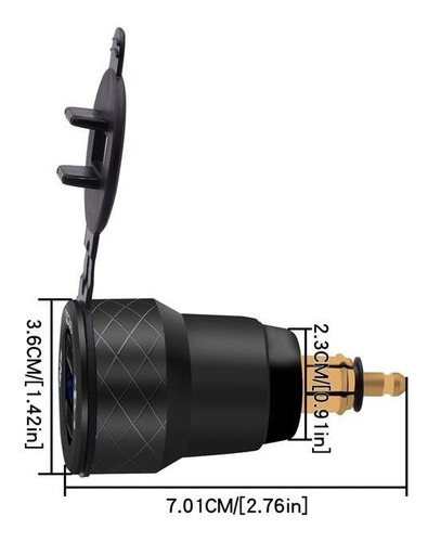 Imagen 7 de 9 de Adaptador Usb Moto Europea Bmw Ducati Trimph Hella Qc3.0