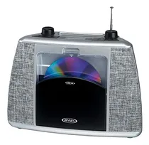 Comprar Jensen Home - Reproductor De Cd Con Mango Deportivo Y Bluetooth Boombox Con Reproductor De Cd + Radio Cd-r\u002Frw Y Fm Con Entrada Auxiliar Y Entrada De Auriculares (cd-565sl Negro\u002Fplata)