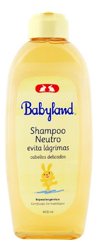 Babyland Shampoo Neutro Evita Lagrimas Cab Delicados 410ml