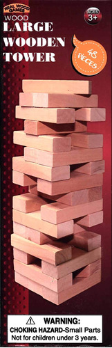 Gran Torre De Madera, Juego De 48 Piezas