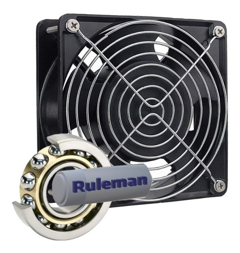 Kit Turbina Metalica 220v 4in Con Ruleman + Rejilla Cooler