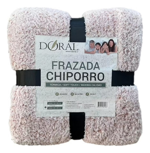 Frazada Chiporro 1/5 Plazas Doral Sof Touch