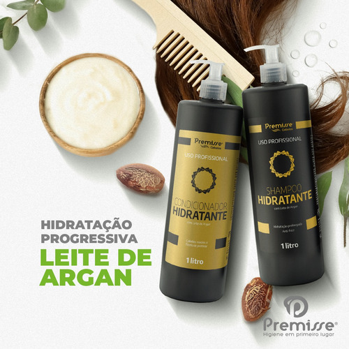 Kit Shampoo + Condicionador Premisse 1l Hidratante