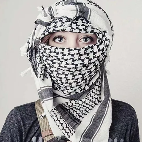 Keffiyeh Scarf Men Women Shawl Wrap Shemagh Scarf Desert Sca