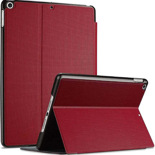 Funda Para iPad 10.2 9na 8va 7ma Gen Roja Delgada Protectora