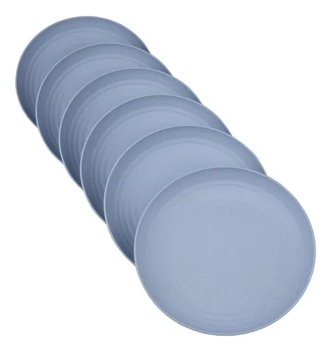 comprar 6 Platos De Cena Inquebrantables, Platos De Paja De Trigo De