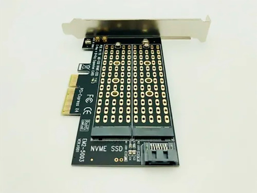 Imagem 7 de 9 de Placa Adaptador Duplo Ssd M.2 Nvme + M.2 Sata Pci-e Express