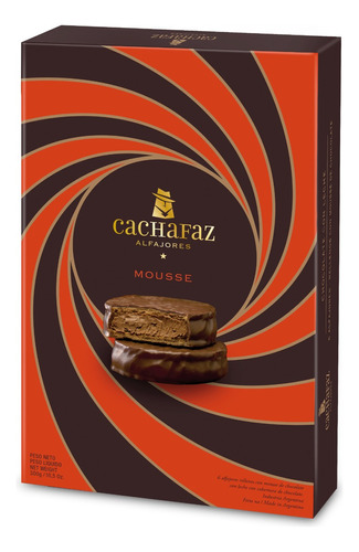 Alfajor Cachafaz Relleno Con Mousse De Chocolate 6 Un.