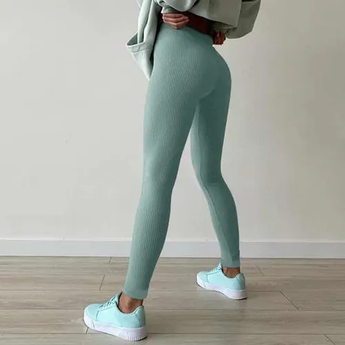 Lote 10 Mallones Acanalados Yoga De Mujer Ropa Jera Leggins