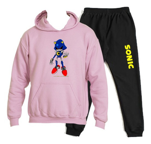 Buzo Conjunto Estampado Metal Sonic Sega Gamer