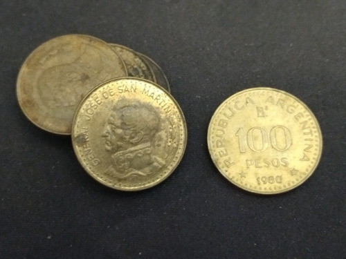 Moneda: Argentina 100 Pesos 1980 (5 Unidades)