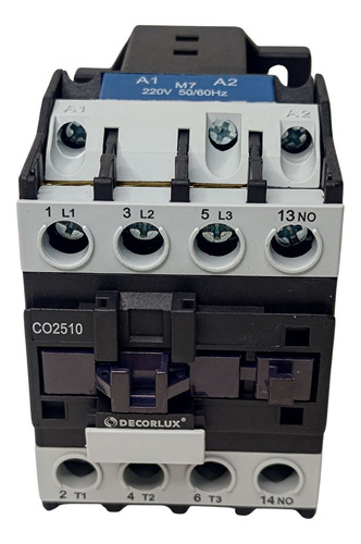 Contator Eletromagnético Tripolar Ac3 25a 220vac Co2510
