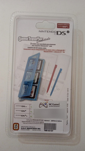 Kit 3 Canetinhas E 3 Estojos Nintendo Ds 3ds New Licenciado