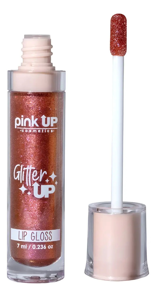Lip Gloss Hidratante Con Brillos Glitter Up Pink Up Acabado Brillante Color 06 Fairy Dust