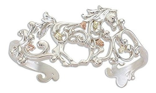 Ra De Puño - Scrollwork Horse Cuff Bracelet, Sterling Silver