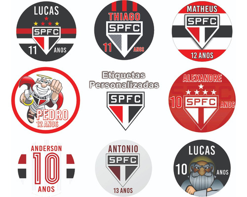 Etiqueta Adesiva Personalizada São Paulo 60 Unidades 4x4cm