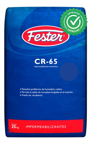 Fester Cr-65 De 25 Kg Color Gris