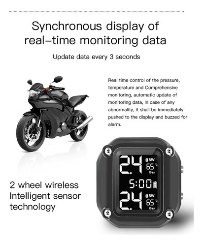 Sistema De Monitoreo De Presión De Neumáticos Para Motocicle