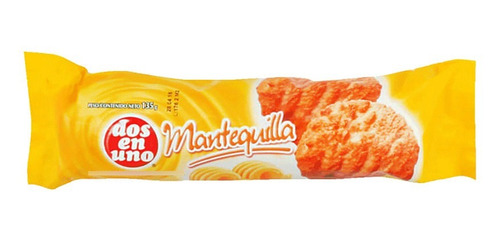 Galletas Dos En Uno Mantequilla 135gr(6 Unidad)-super