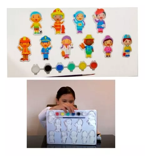 Kit De Pintura Para Niños Y Adultos Ceramica Figuras En Yeso