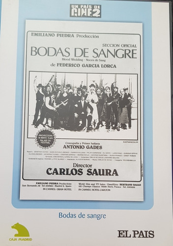 Bodas De Sangre Pelicula Española Dvd