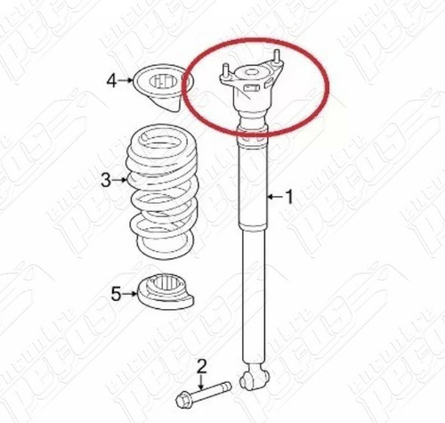 Batente Amortecedor Traseiro Mercedes B180 Cdi 12-15