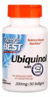 Ubiquinol Con Kaneka 200 Mg Qh Doctor's Best 30 Cápsulas