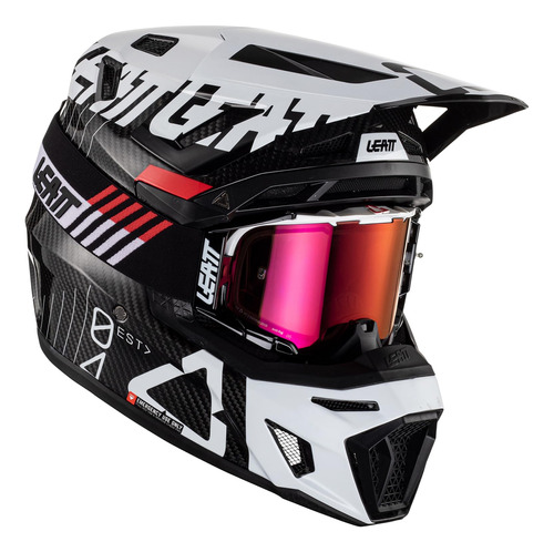 Leatt Kit De Casco Moto 9.5 V23 Adulto (blanco - Xxl)