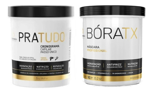 Imagem 1 de 3 de Kit Borabela Máscara Pra Tudo E Boratox Btox 1kg