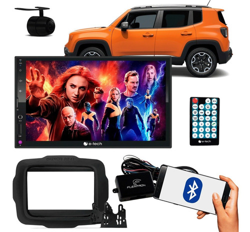 Multimidia Mp5 Etech Light Jeep Renegade + Interface Volante